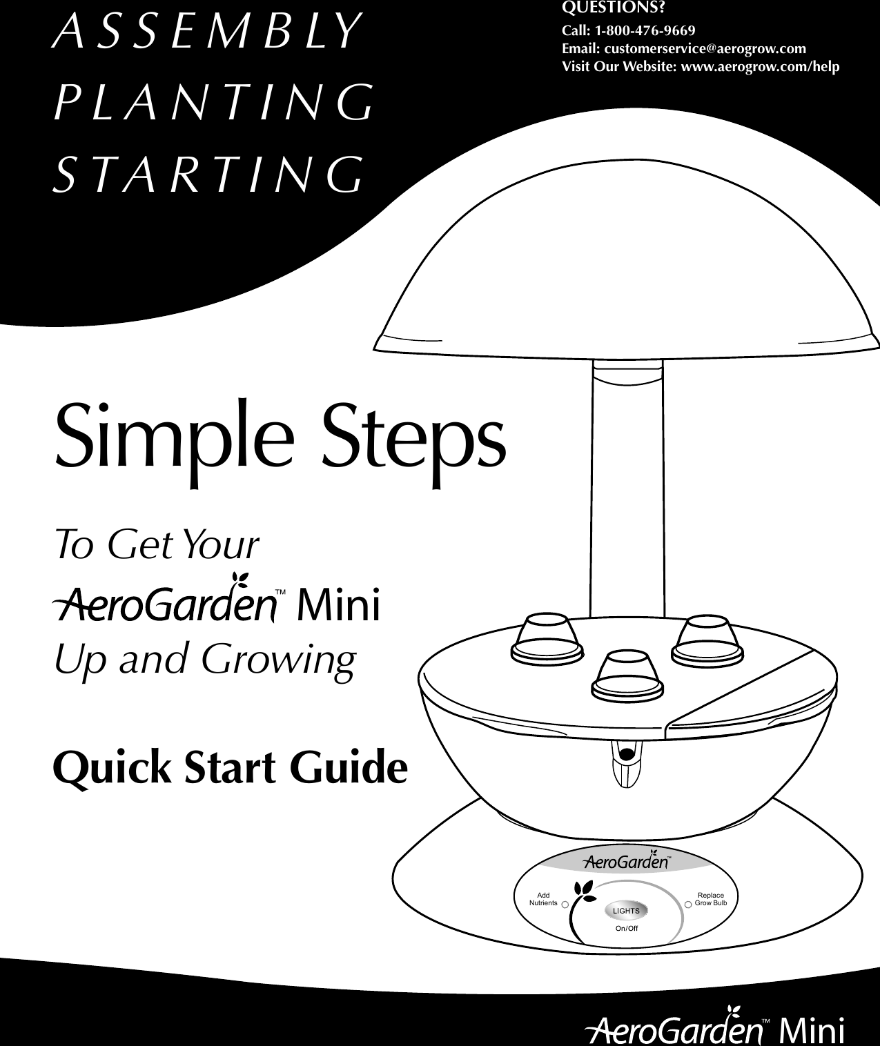 Page 1 of 12 - Aerogarden Aerogarden-Aerogarden-Mini-300291-Users-Manual-  Aerogarden-aerogarden-mini-300291-users-manual