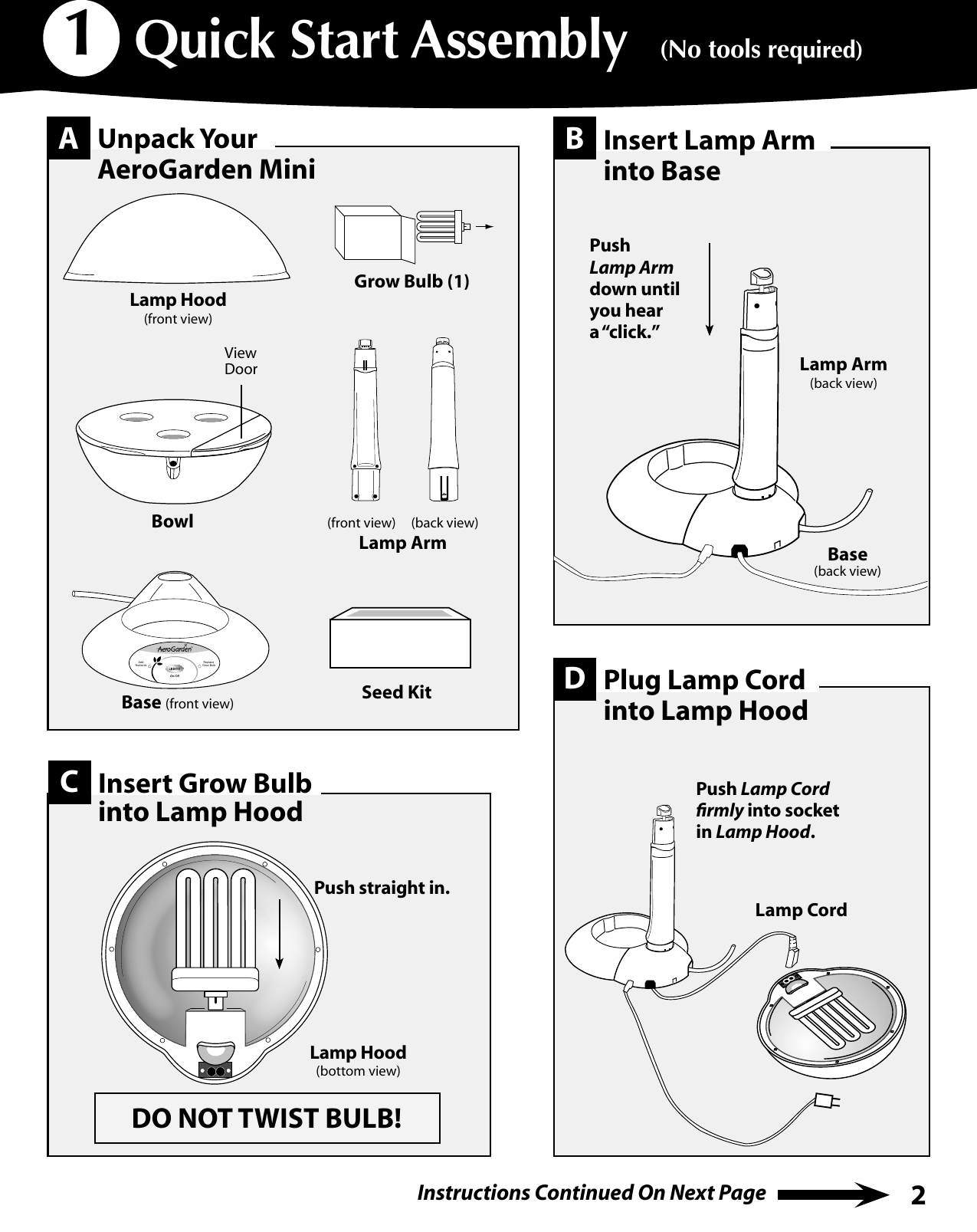 Page 3 of 12 - Aerogarden Aerogarden-Aerogarden-Mini-300291-Users-Manual-  Aerogarden-aerogarden-mini-300291-users-manual