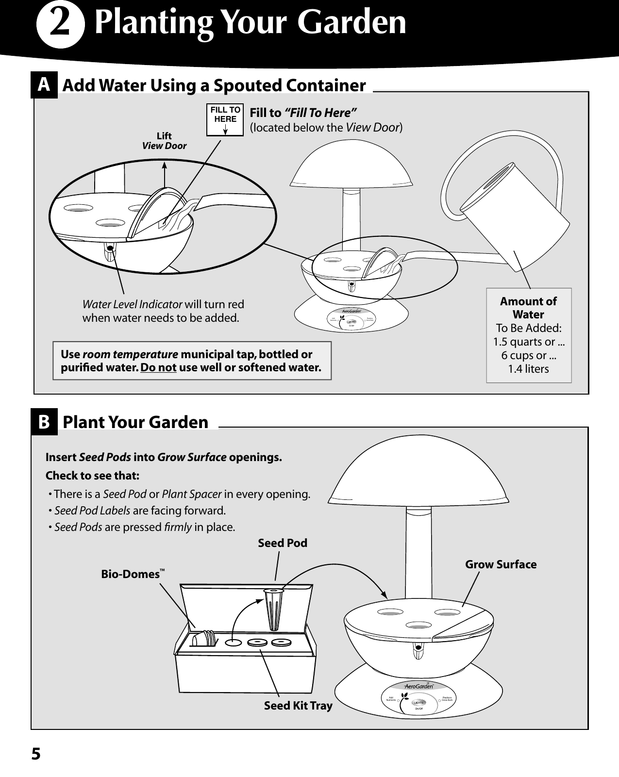 Page 6 of 12 - Aerogarden Aerogarden-Aerogarden-Mini-300291-Users-Manual-  Aerogarden-aerogarden-mini-300291-users-manual