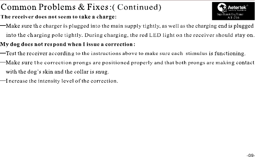                       R  Super Remote Dog Trainer                       -09- 