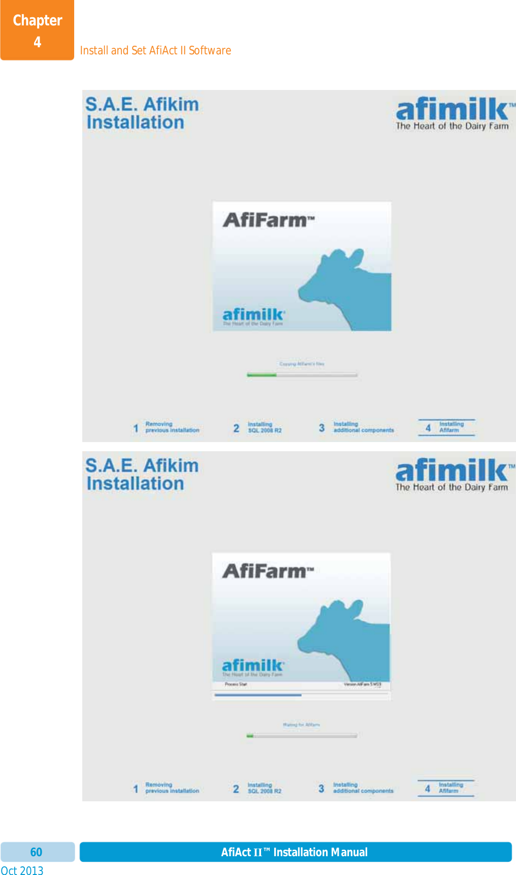 Install and Set AfiAct II SoftwareChapter 4Oct 2013 AfiAct II™ Installation Manual60