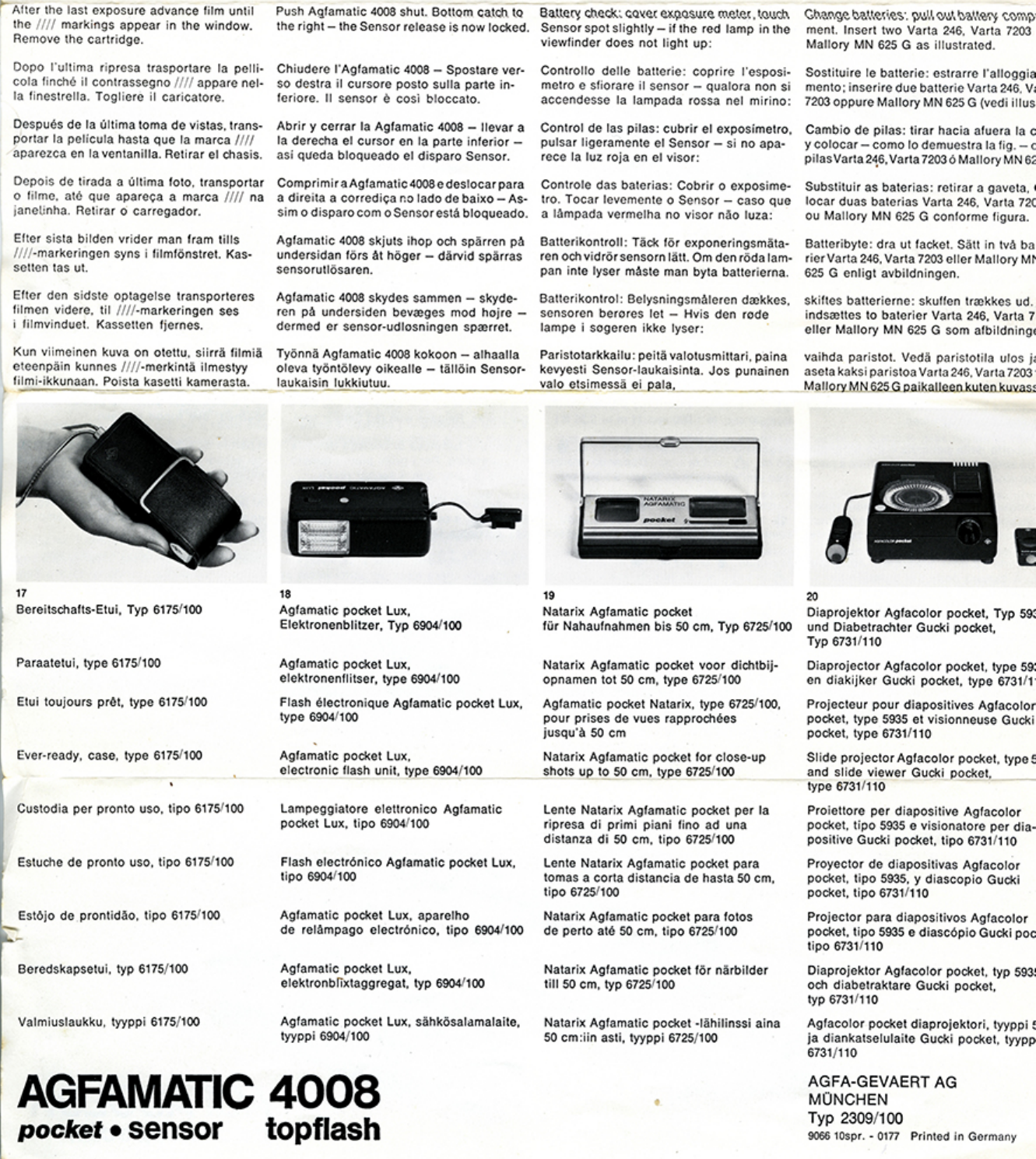 Page 4 of 4 - Agfa Agfa-Agfamatic-4008-Owners-Manual-  Agfa-agfamatic-4008-owners-manual