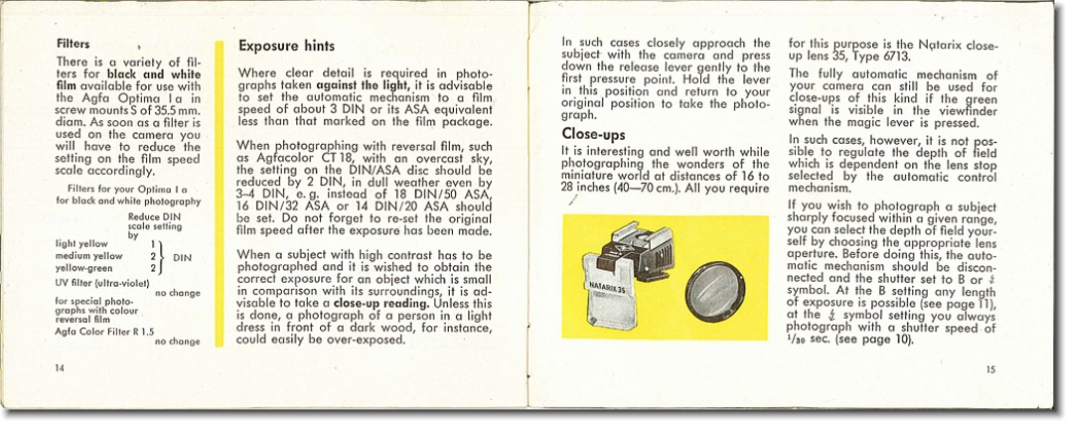 Page 9 of 11 - Agfa Agfa-Optima-Ia-Instructions-For-Use-  Agfa-optima-ia-instructions-for-use