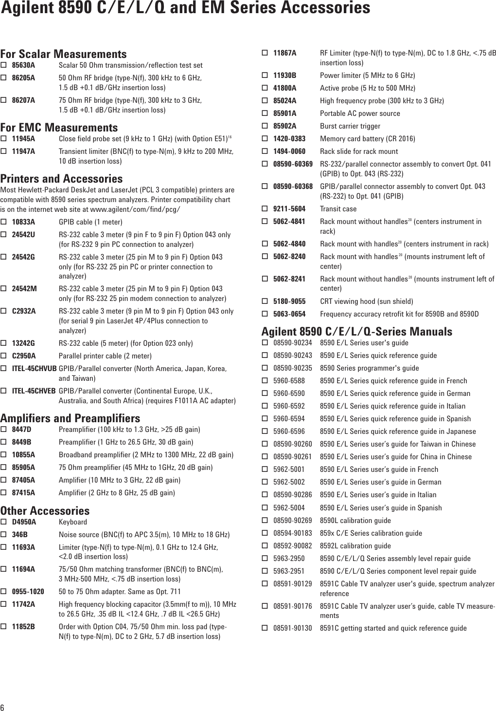 Page 6 of 8 - Agilent-Technologies Agilent-Technologies-8590-Users-Manual-  Agilent-technologies-8590-users-manual