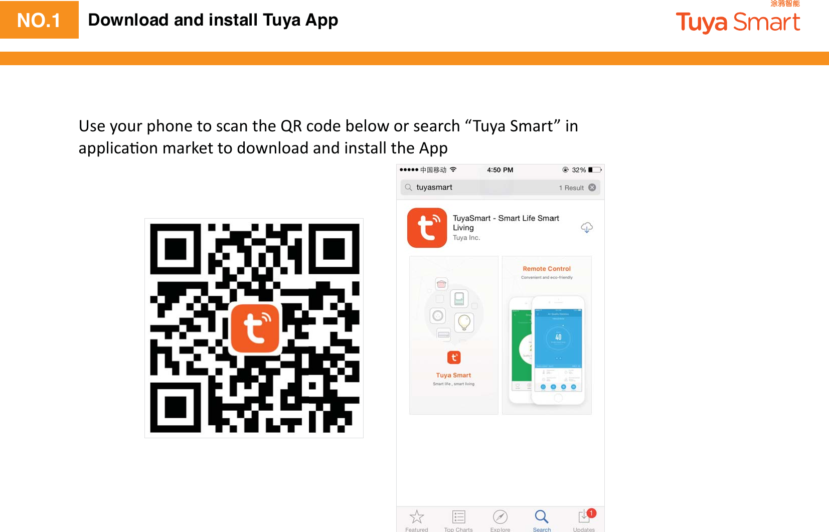 NO.1 Download and install Tuya App