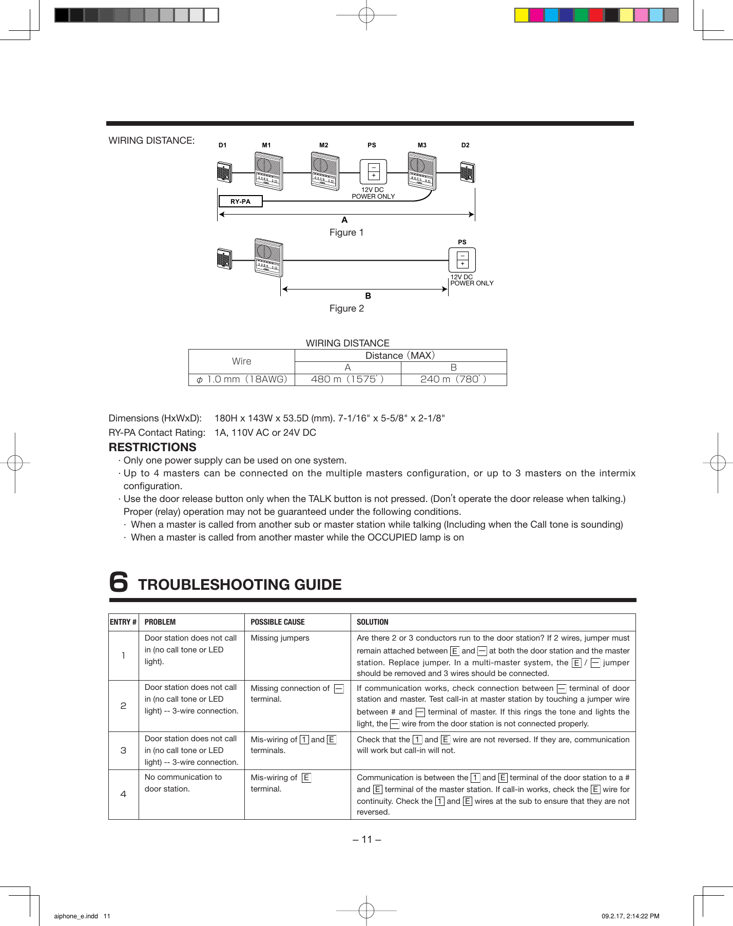 Page 11 of 12 - Aiphone Aiphone-Lef-3L-Users-Manual- Aiphone_e  Aiphone-lef-3l-users-manual