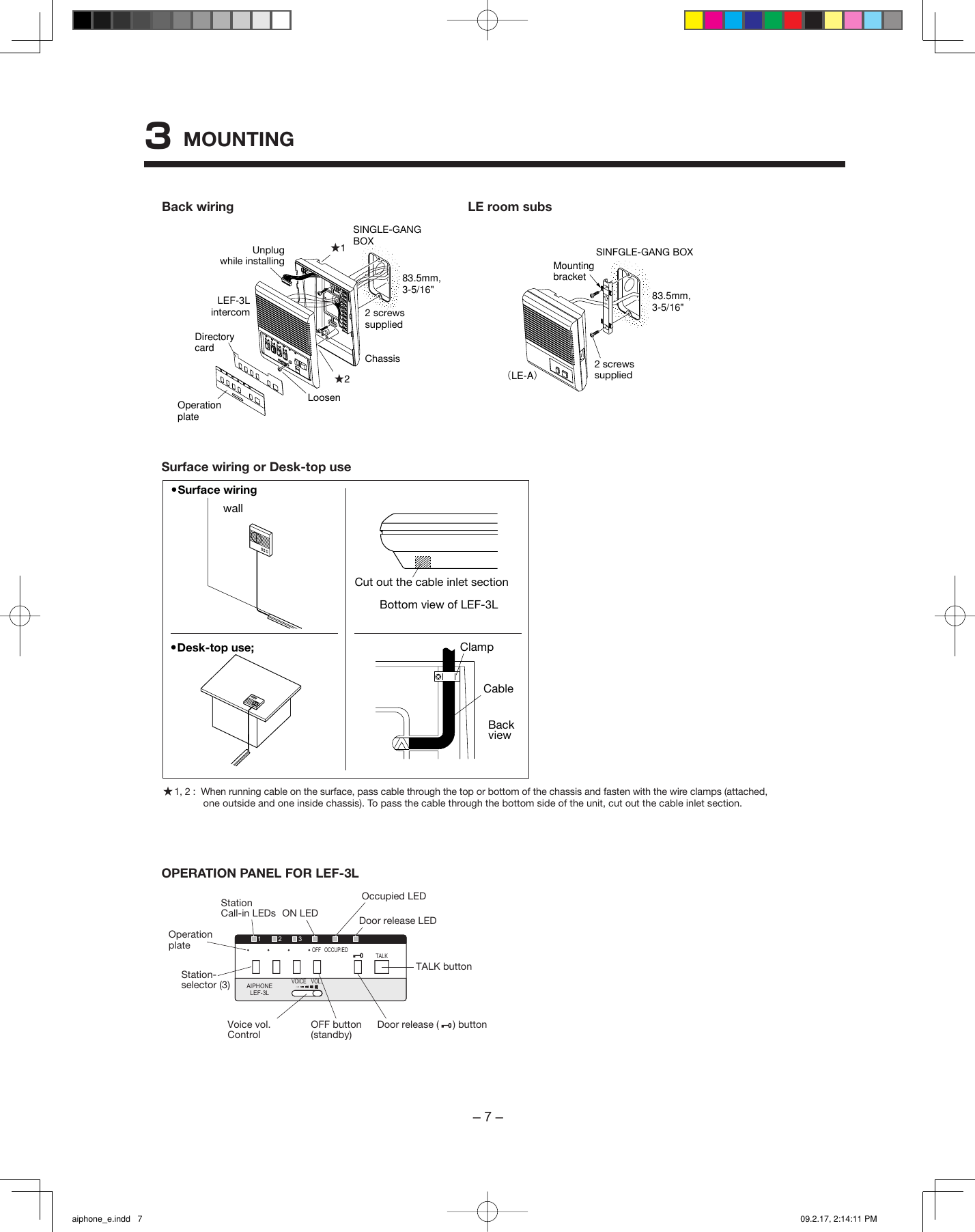 Page 7 of 12 - Aiphone Aiphone-Lef-3L-Users-Manual- Aiphone_e  Aiphone-lef-3l-users-manual