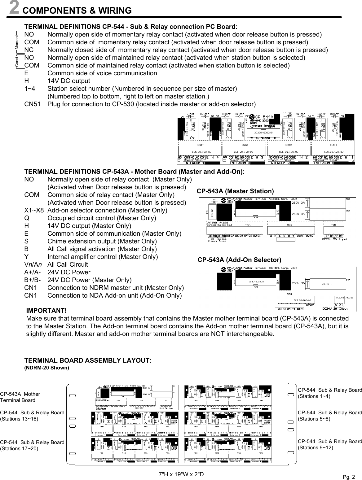 Page 2 of 9 - Aiphone Aiphone-Ndrm-Users-Manual- Visio-NDRM Instructions  Aiphone-ndrm-users-manual