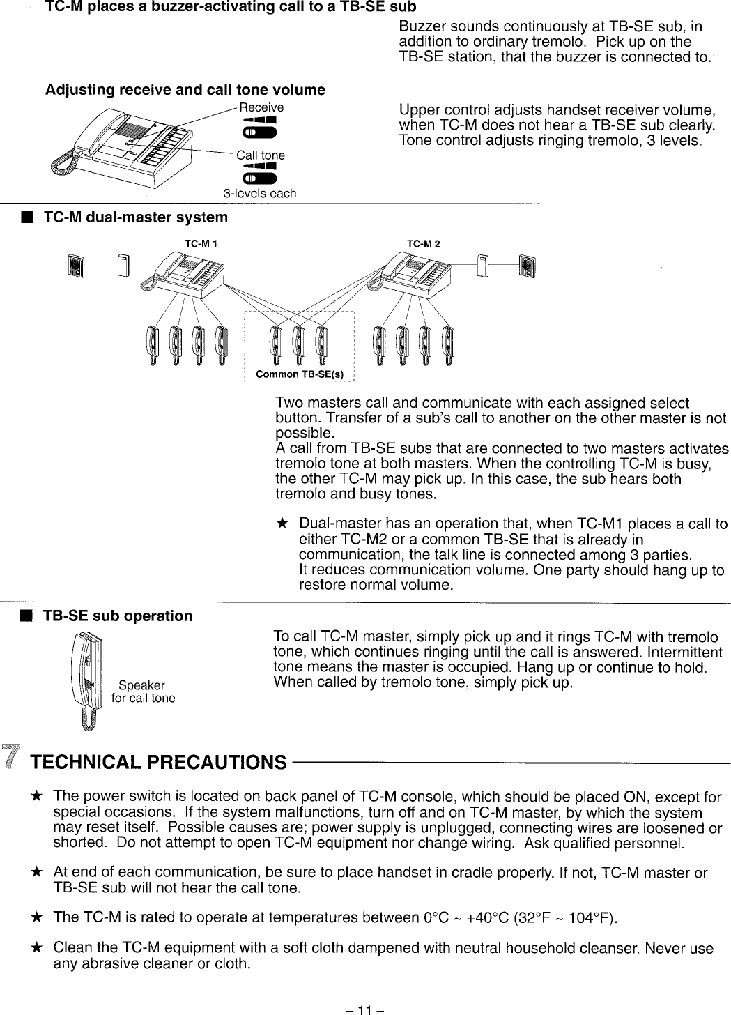 Page 11 of 12 - Aiphone Aiphone-Tc-10M-Users-Manual-  Aiphone-tc-10m-users-manual