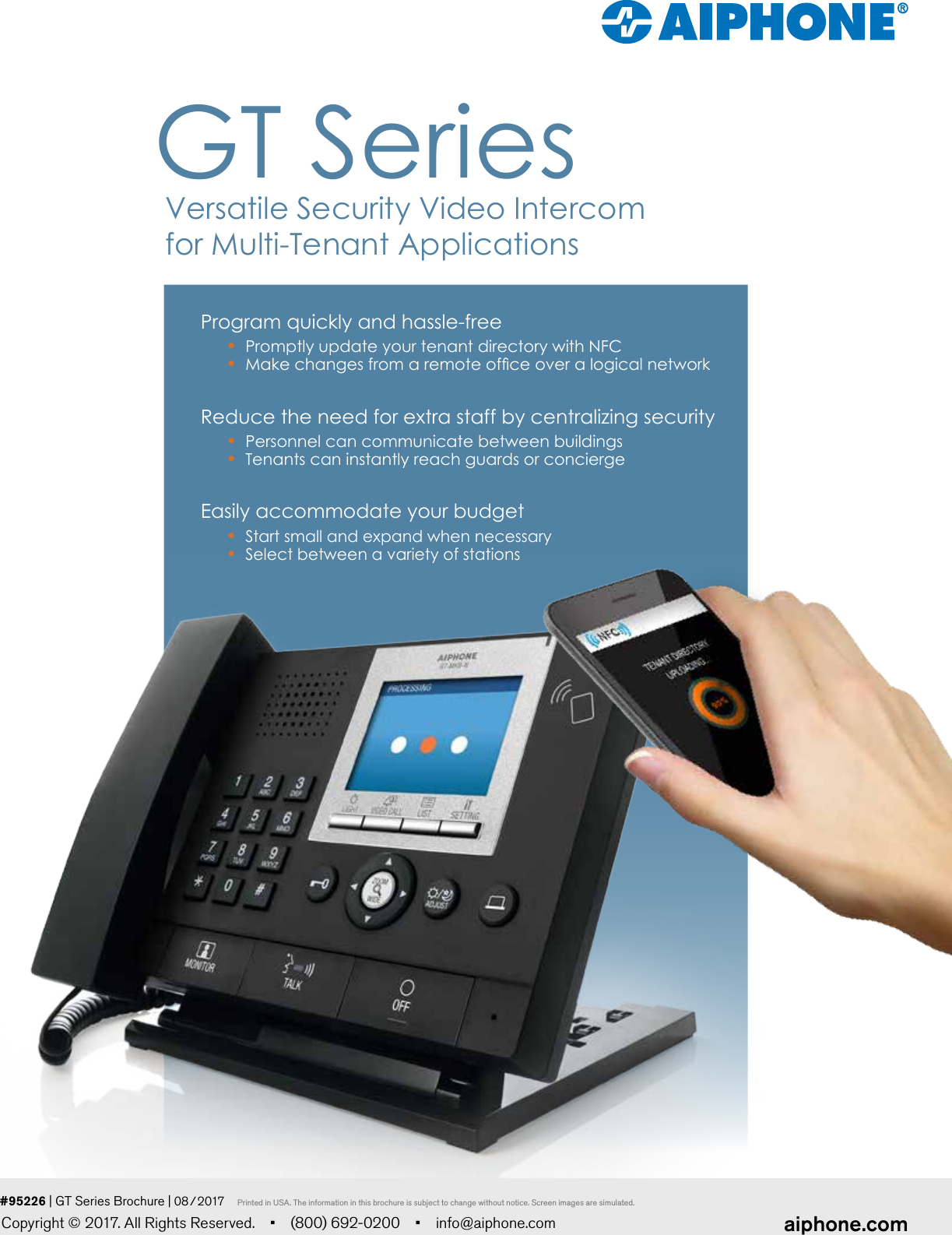 Page 8 of 8 - Aiphone  GT Series Brochure