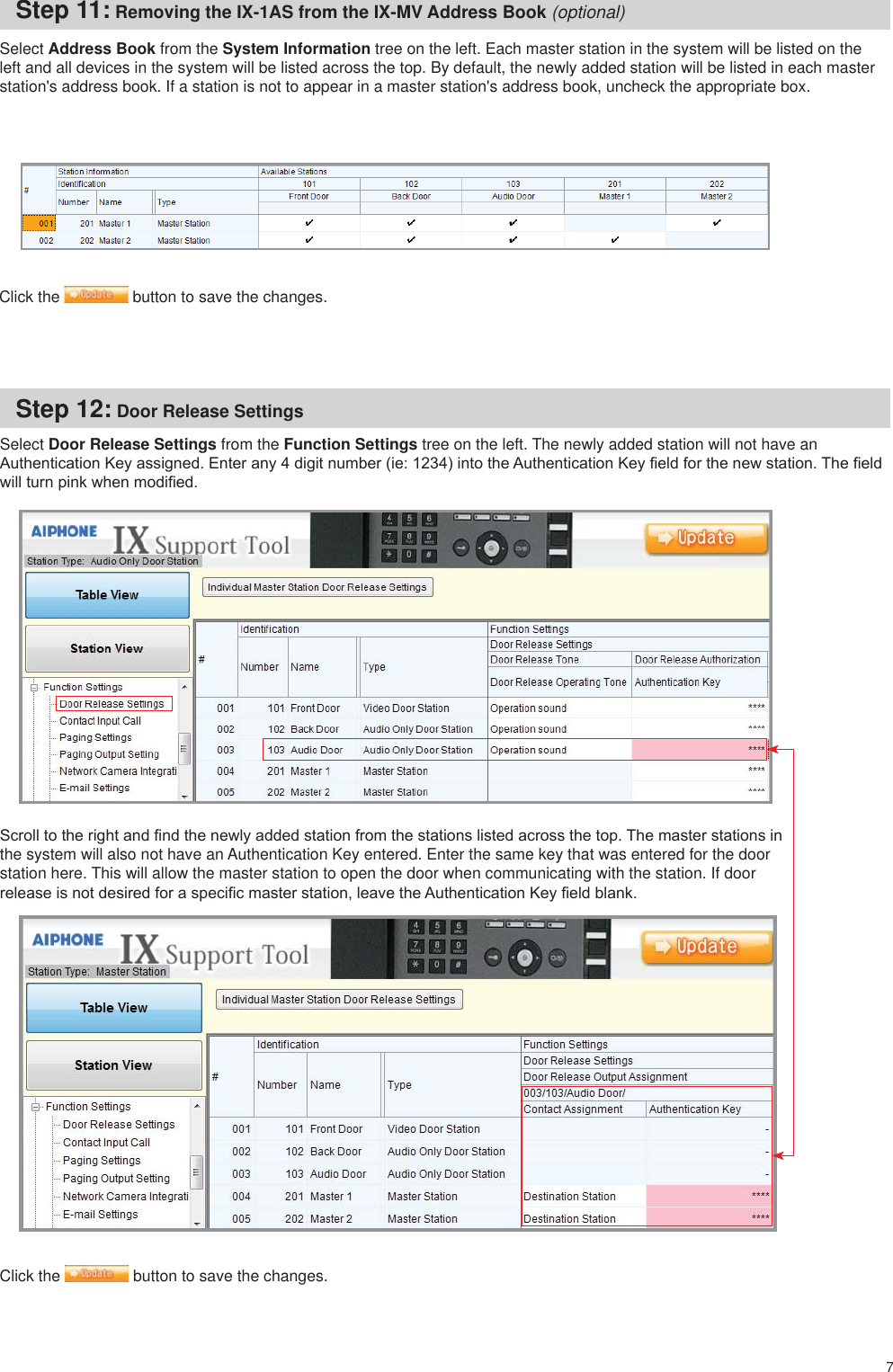 Page 7 of 8 - Aiphone IX-1AS, 10AS Instructions IX-1AS / IX-10AS 2-Wire Network Adaptor IX-1AS-10AS-Instructions