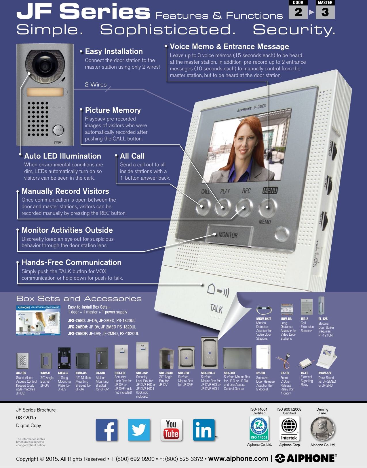 Page 4 of 4 - Aiphone  JF Series Brochure