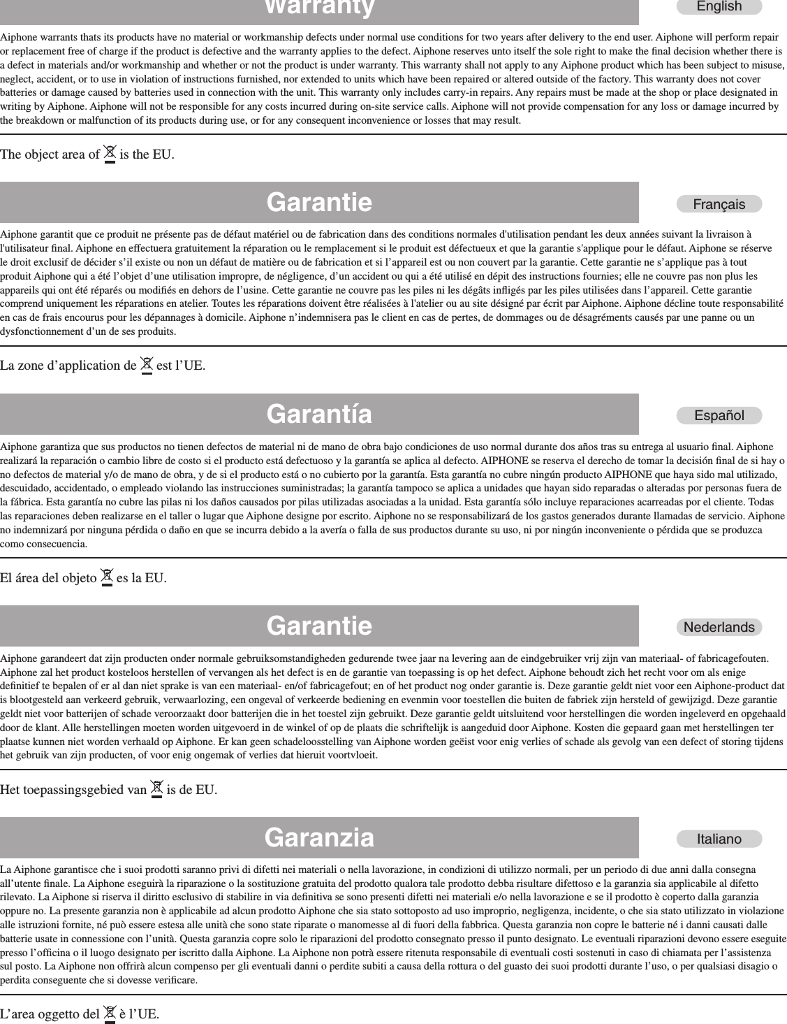 Page 11 of 12 - Aiphone JK-1MD_multi.indb JK-1MD Instructions Inst-Op Man