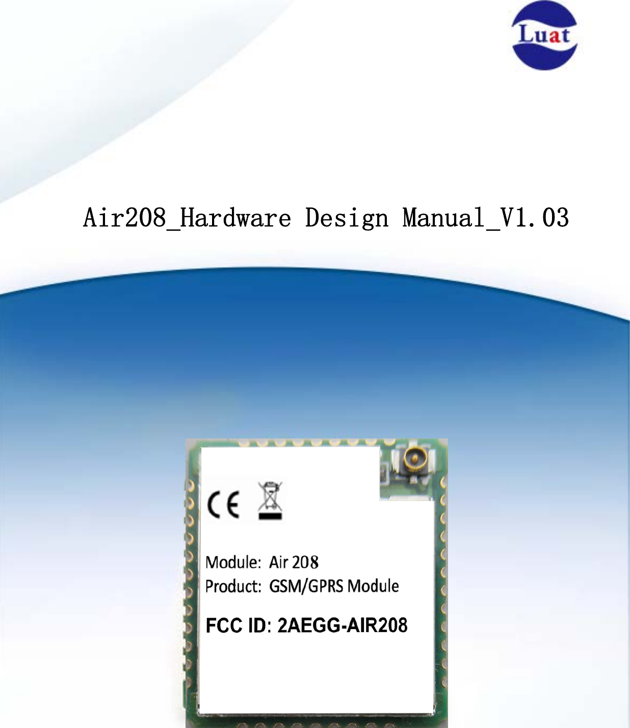 Air208_Hardware Design Manual_V1.03