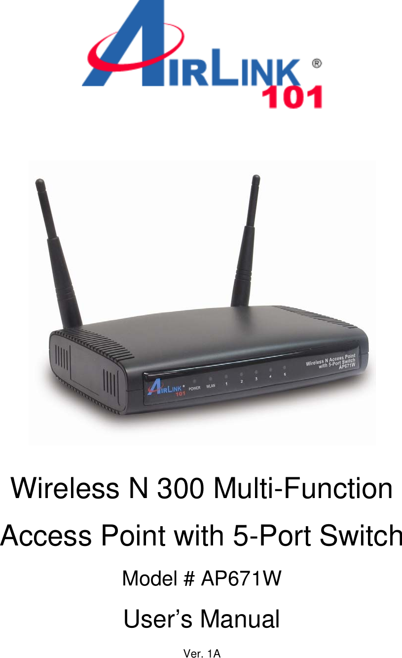 change security settings on airlink 101 wireless n router