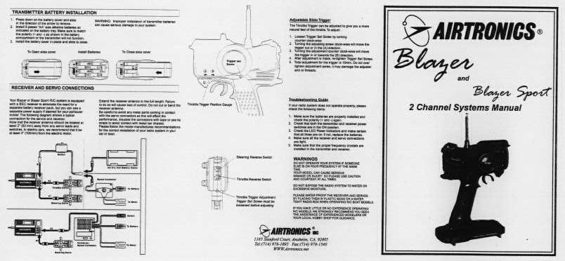 Blazer 2-Channel Transmitter User Manual