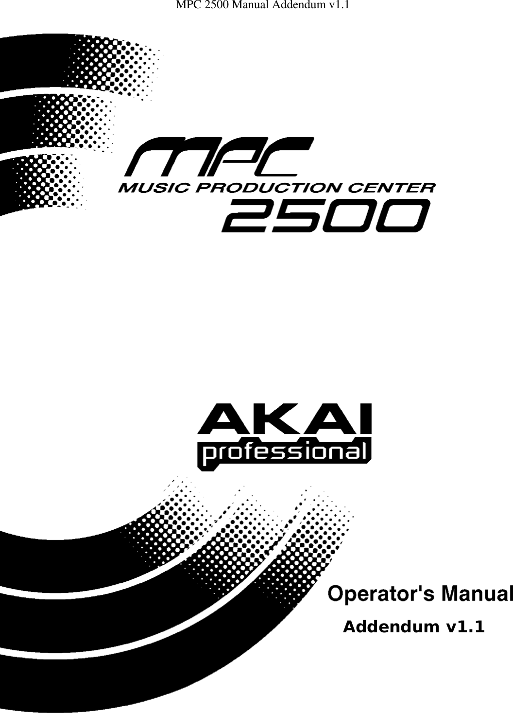 Page 1 of 11 - Akai Akai-Mpc-2500-Users-Manual- ManualsLib - Makes It Easy To Find Manuals Online!  Akai-mpc-2500-users-manual