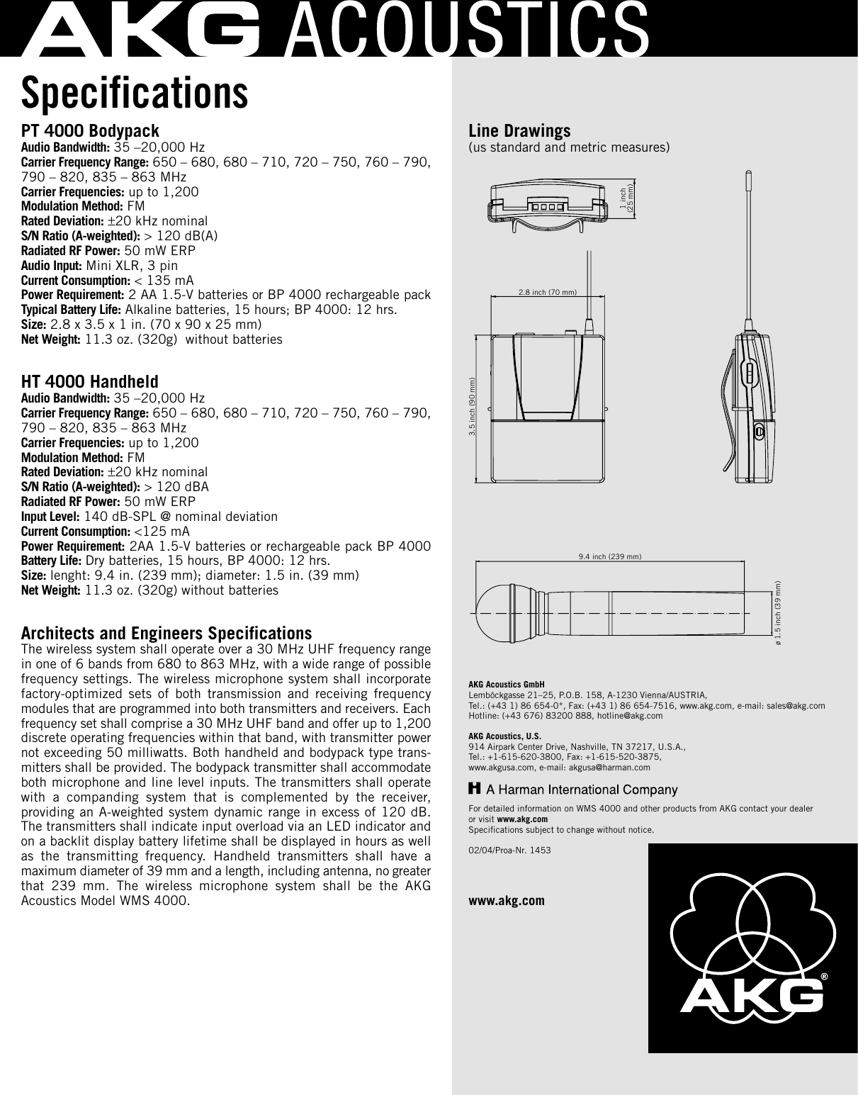 Page 2 of 2 - Akg-Acoustics Akg-Acoustics-Ht-4000-Users-Manual- 5509_04_2seitig  Akg-acoustics-ht-4000-users-manual