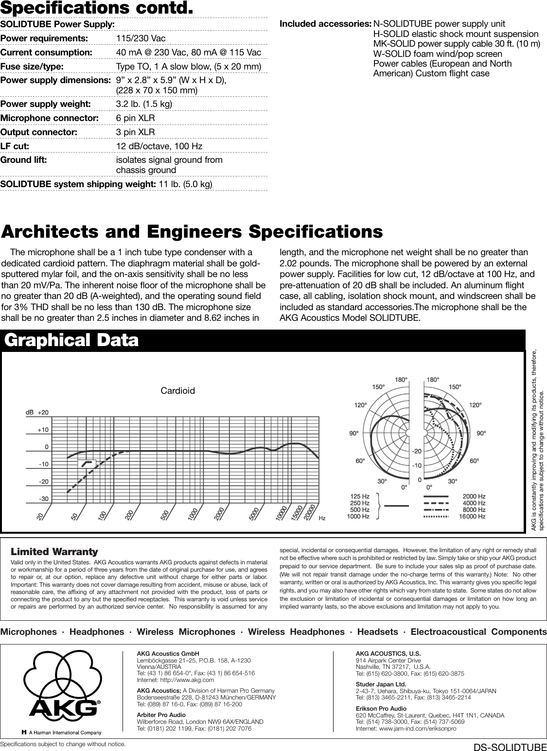 Page 2 of 2 - Akg-Acoustics Akg-Acoustics-Solid-Tube-Tube-Condenser-Microphone-Users-Manual- Data Sheets/tiffs  Akg-acoustics-solid-tube-tube-condenser-microphone-users-manual