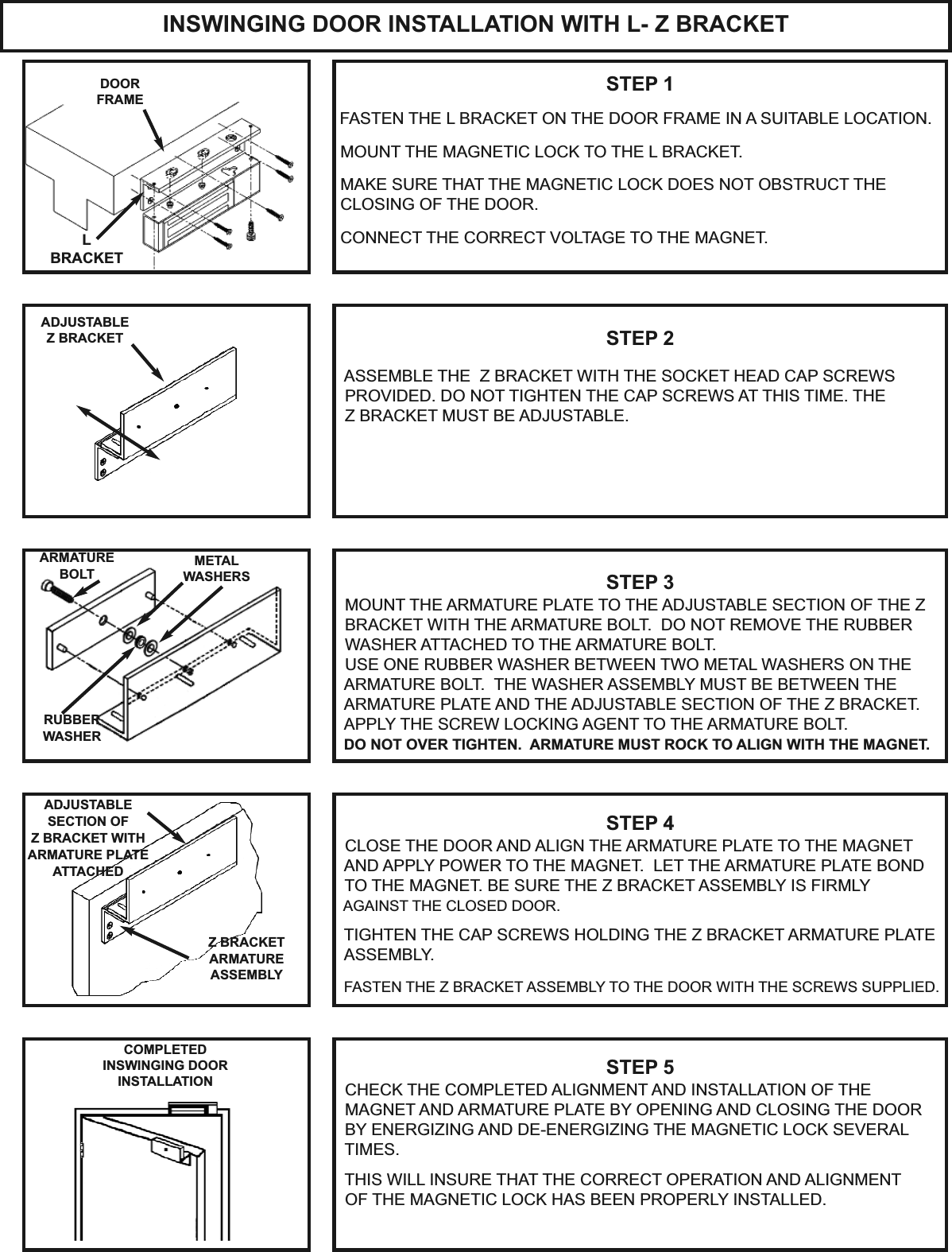 Page 2 of 6 - Alarm Controls 1200S CUTSHEET Installation Instructions