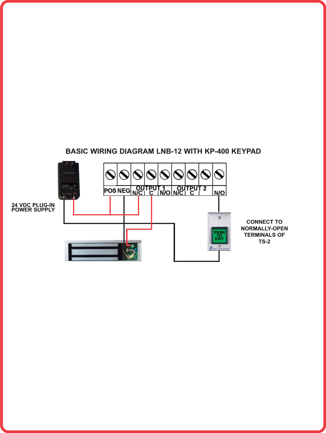 Page 1 of 1 - Alarm Controls LNB-12 Basic Wiring Diagram With KP-400 Keypad