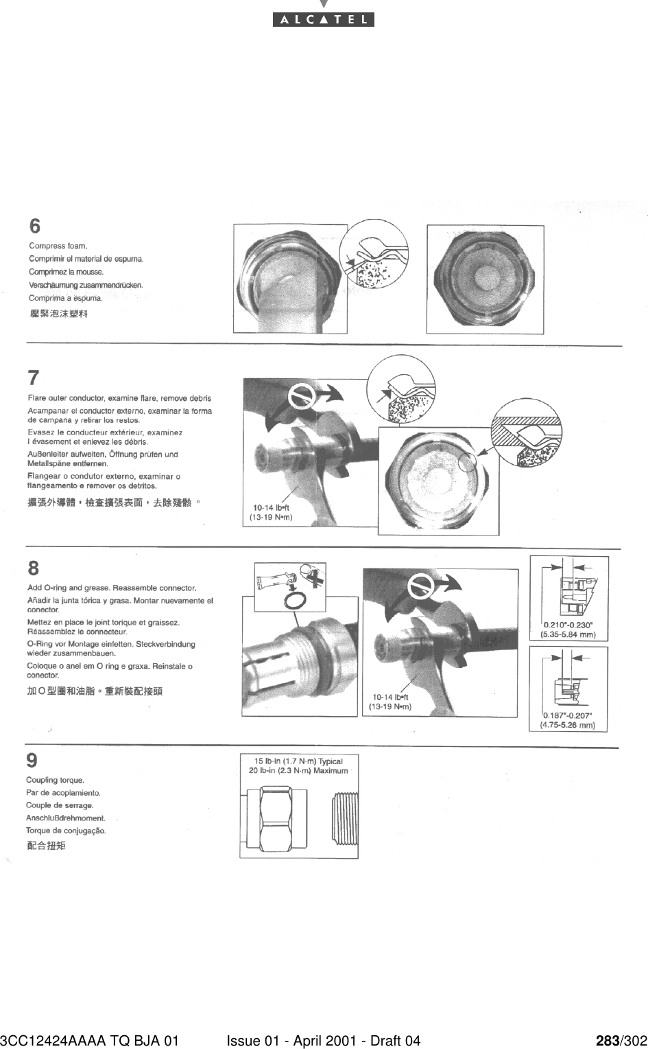 3CC12424AAAA TQ BJA 01 Issue 01 - April 2001 - Draft 04 283/302284