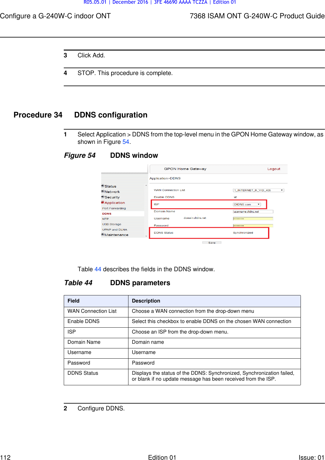 Page 112 of Alcatel Lucent Bell G240W-C GPON ONU User Manual 7368 ISAM ONT G 240W B Product Guide