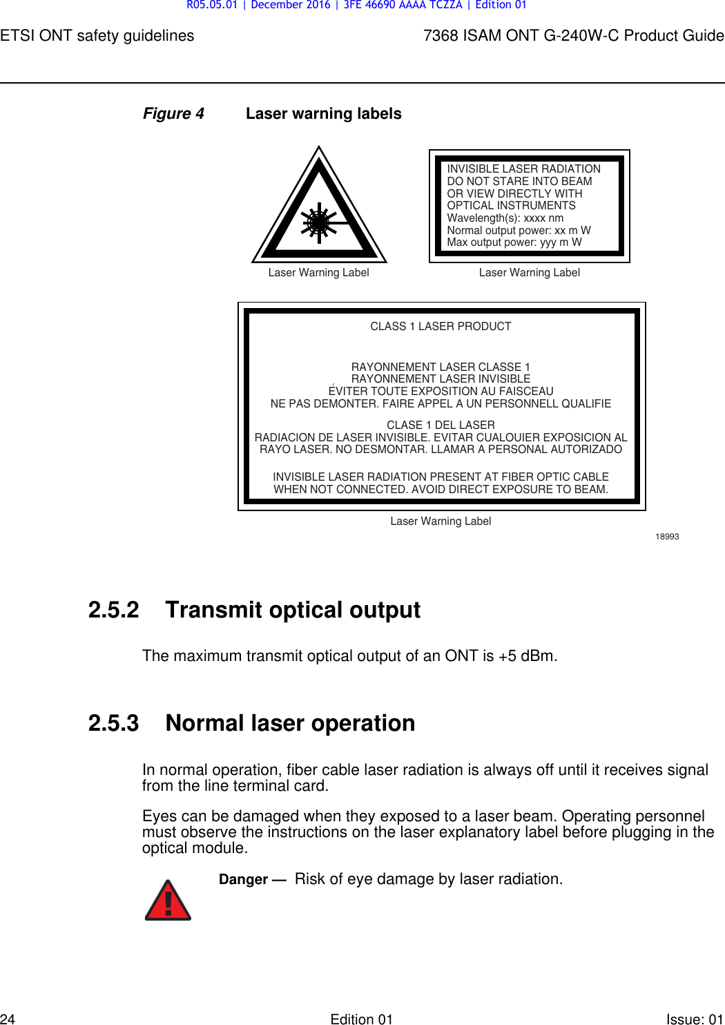 Page 24 of Alcatel Lucent Bell G240W-C GPON ONU User Manual 7368 ISAM ONT G 240W B Product Guide