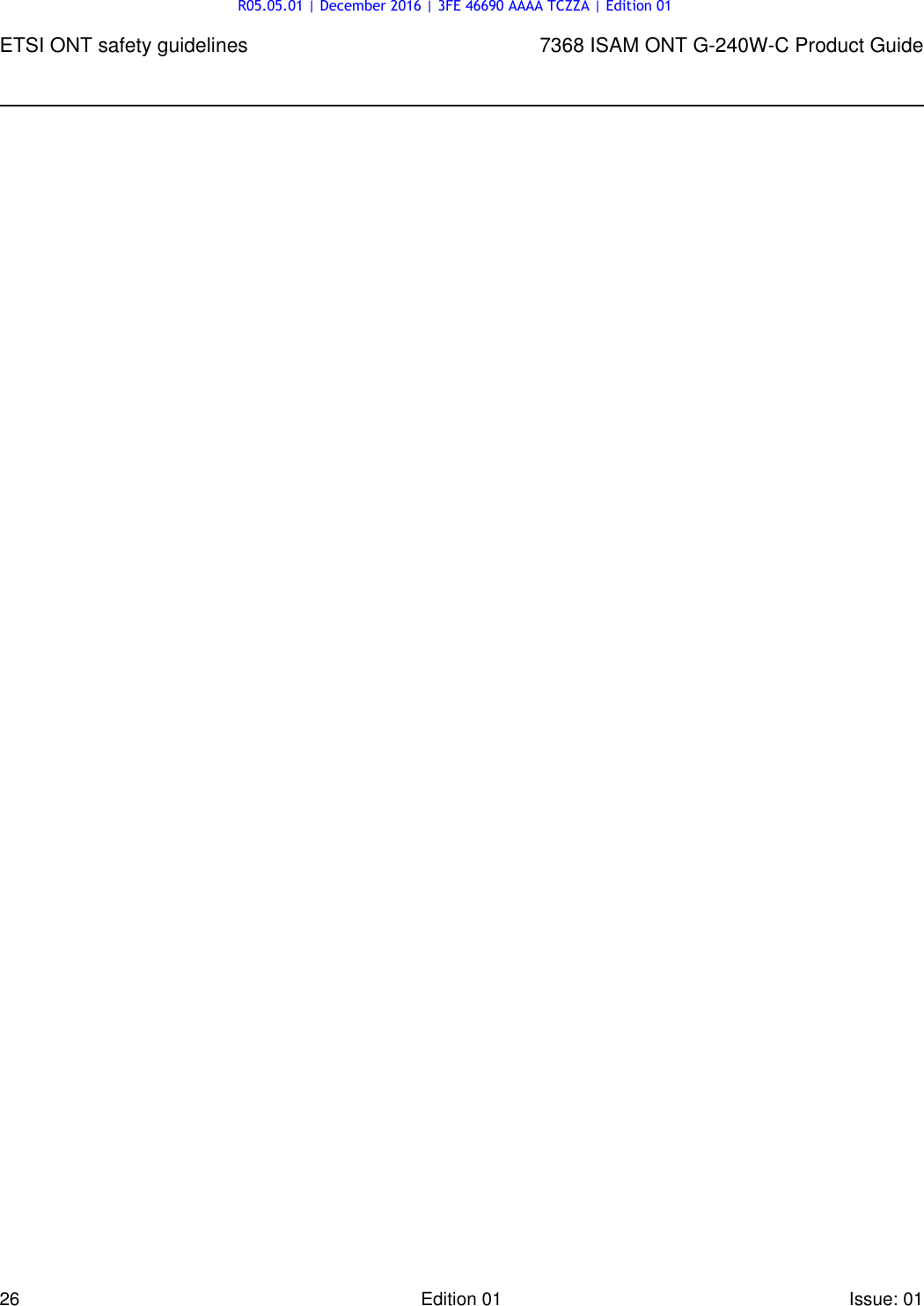 Page 26 of Alcatel Lucent Bell G240W-C GPON ONU User Manual 7368 ISAM ONT G 240W B Product Guide