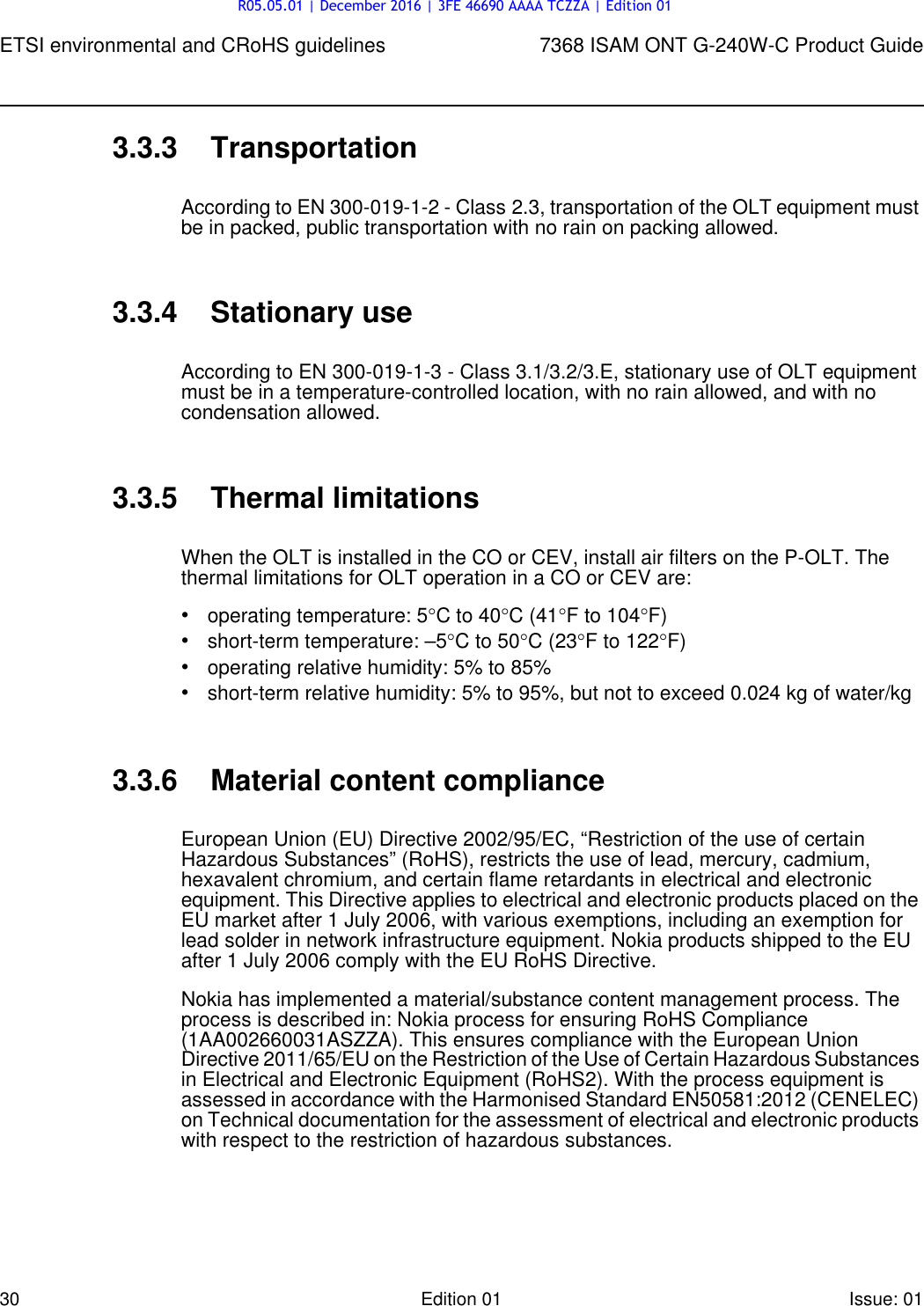 Page 30 of Alcatel Lucent Bell G240W-C GPON ONU User Manual 7368 ISAM ONT G 240W B Product Guide