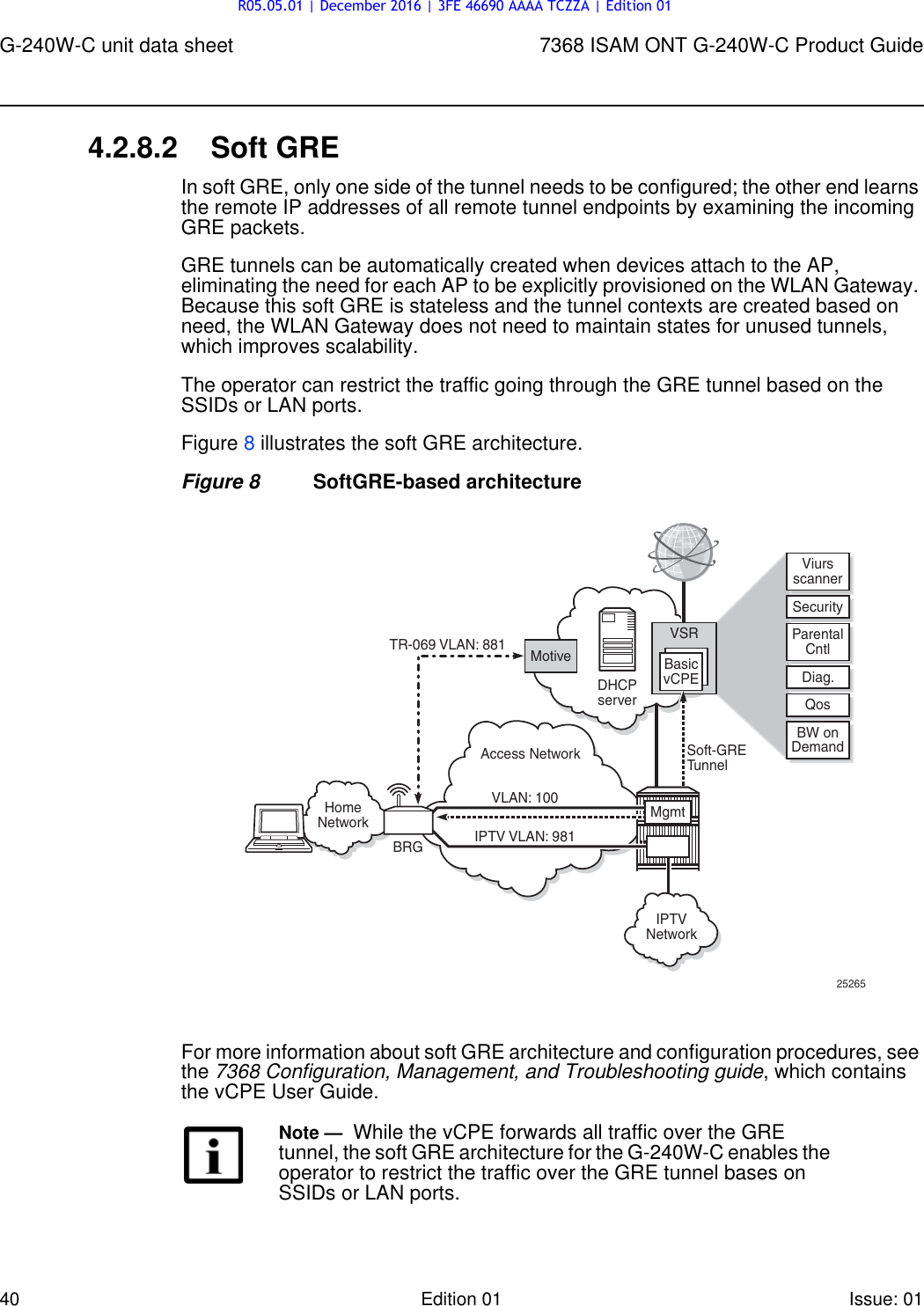 Page 40 of Alcatel Lucent Bell G240W-C GPON ONU User Manual 7368 ISAM ONT G 240W B Product Guide