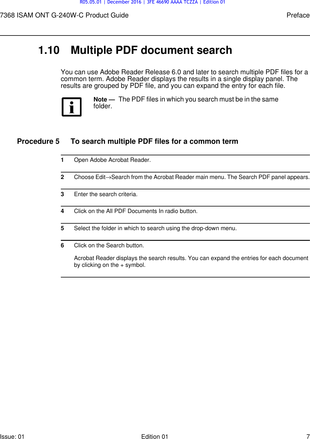 Page 7 of Alcatel Lucent Bell G240W-C GPON ONU User Manual 7368 ISAM ONT G 240W B Product Guide