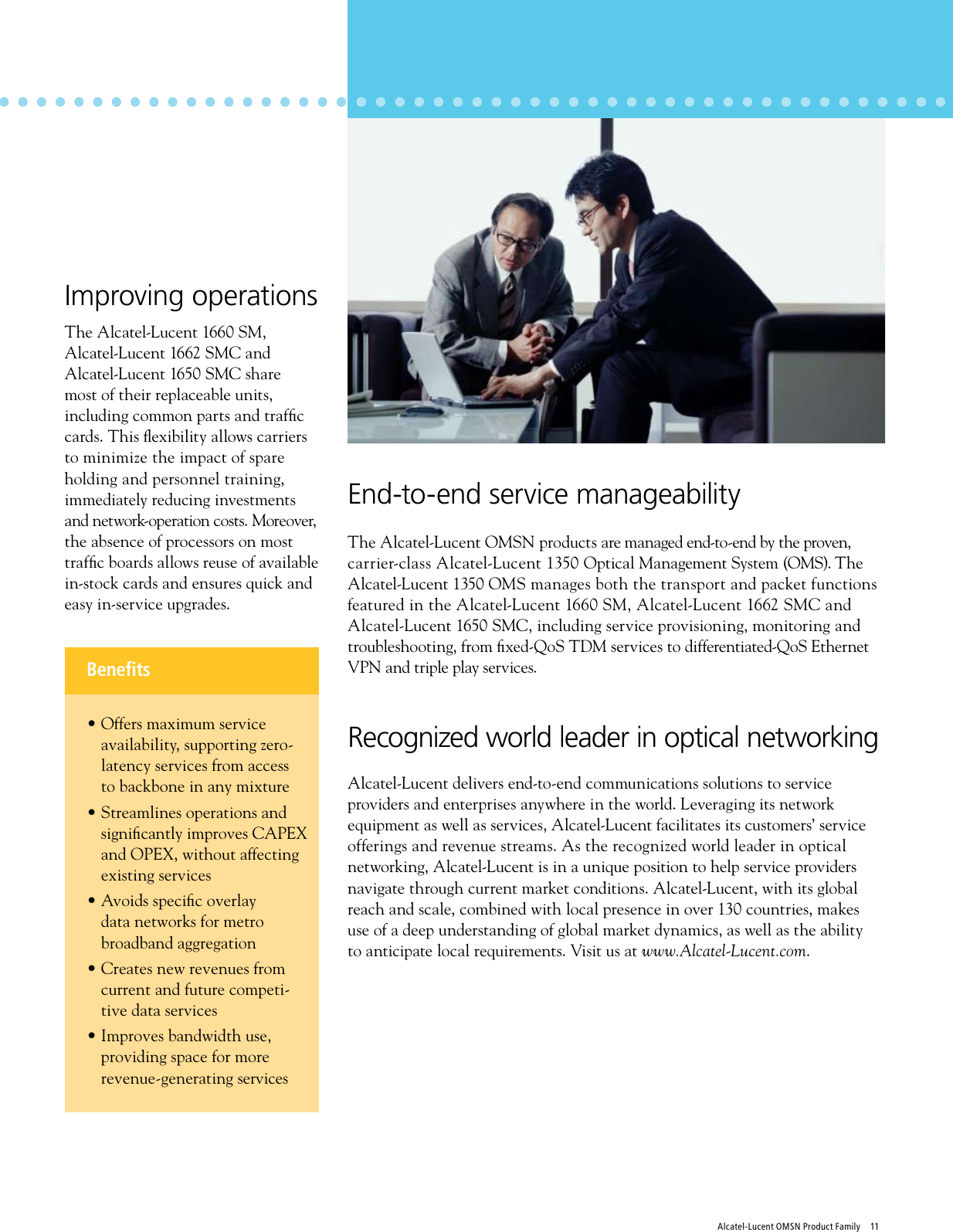 Page 11 of 12 - Alcatel-Lucent Alcatel-Lucent-1660-Users-Manual- OMSN Product Family Optical Multi-Service Node  Alcatel-lucent-1660-users-manual