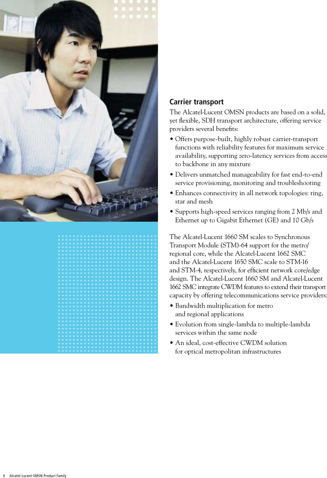 Page 4 of 12 - Alcatel-Lucent Alcatel-Lucent-1660-Users-Manual- OMSN Product Family Optical Multi-Service Node  Alcatel-lucent-1660-users-manual