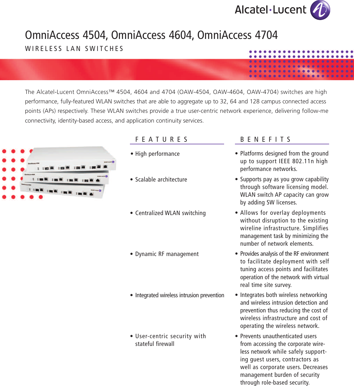 Page 1 of 4 - Alcatel-Lucent Alcatel-Lucent-Omniaccess-4504-Users-Manual- Aster_Marcom_Collateral_  Alcatel-lucent-omniaccess-4504-users-manual