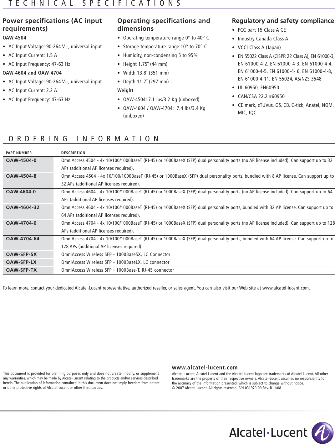 Page 4 of 4 - Alcatel-Lucent Alcatel-Lucent-Omniaccess-4504-Users-Manual- Aster_Marcom_Collateral_  Alcatel-lucent-omniaccess-4504-users-manual