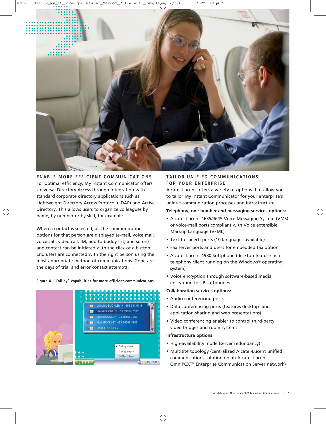 Page 5 of 8 - Alcatel-Lucent Alcatel-Lucent-Omnitouch-8600-Users-Manual- Unknown Alcatel-lucent-omnitouch-8600-users-manual