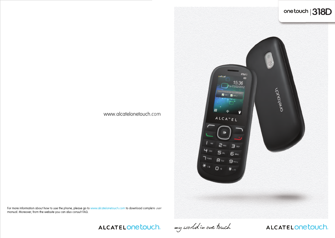 Alcatel Onetouch One Touch 318d Owners Manual 670 Um Usa 30 10 08