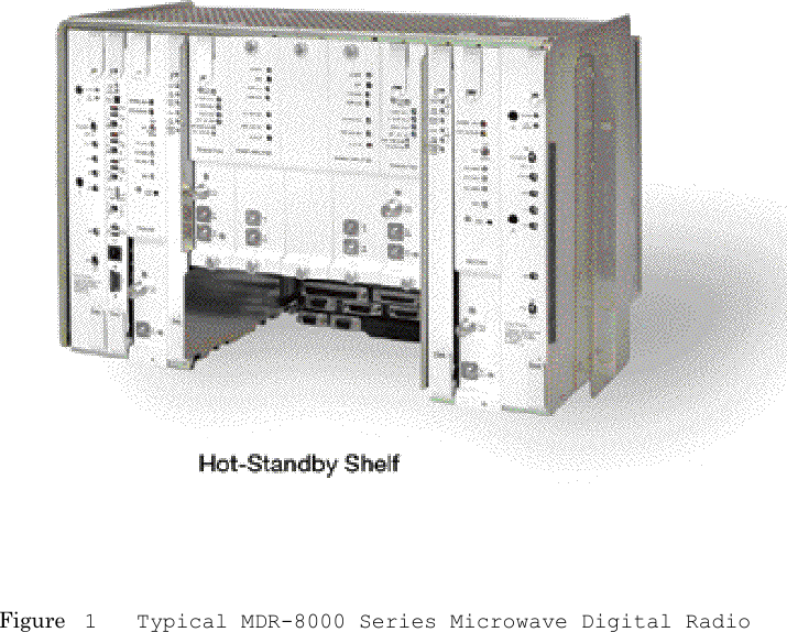   Figure  1   Typical MDR-8000 Series Microwave Digital Radio  