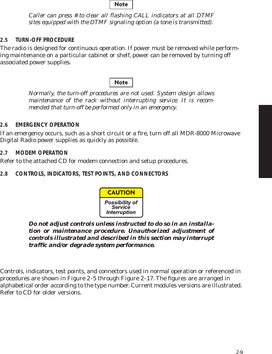 Page 27 of Alcatel USA 8702-50 MDR-8000 User Manual MDR 8000 Radio Family Users Manual Issue 9