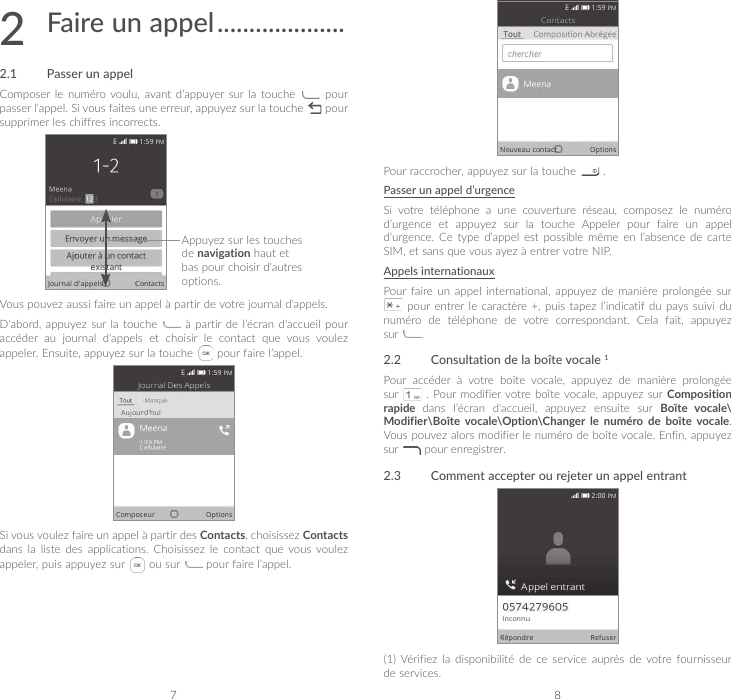 Page 4 of 7 - Alcatel  Go-flip-2-quick-start-guide-for-Bell-french