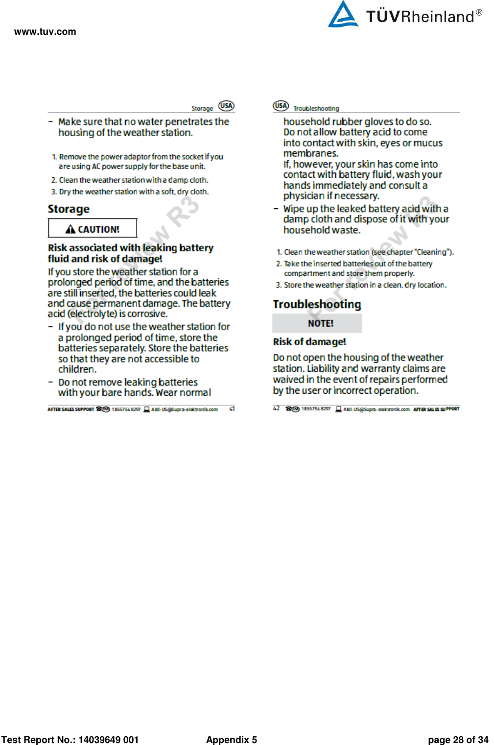 www.tuv.com Test Report No.: 14039649 001  Appendix 5  page 28 of 34     