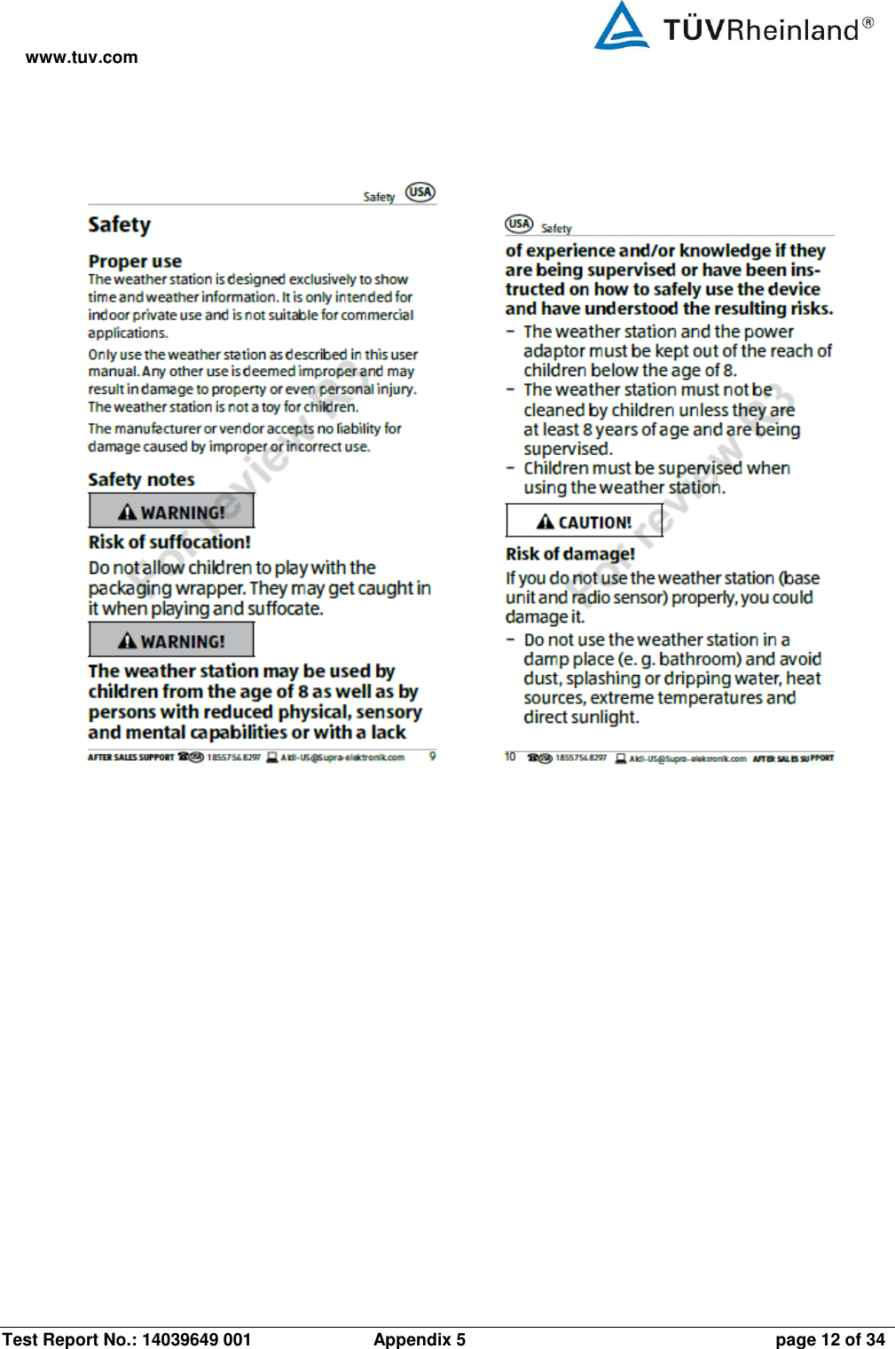 www.tuv.com Test Report No.: 14039649 001  Appendix 5  page 12 of 34     