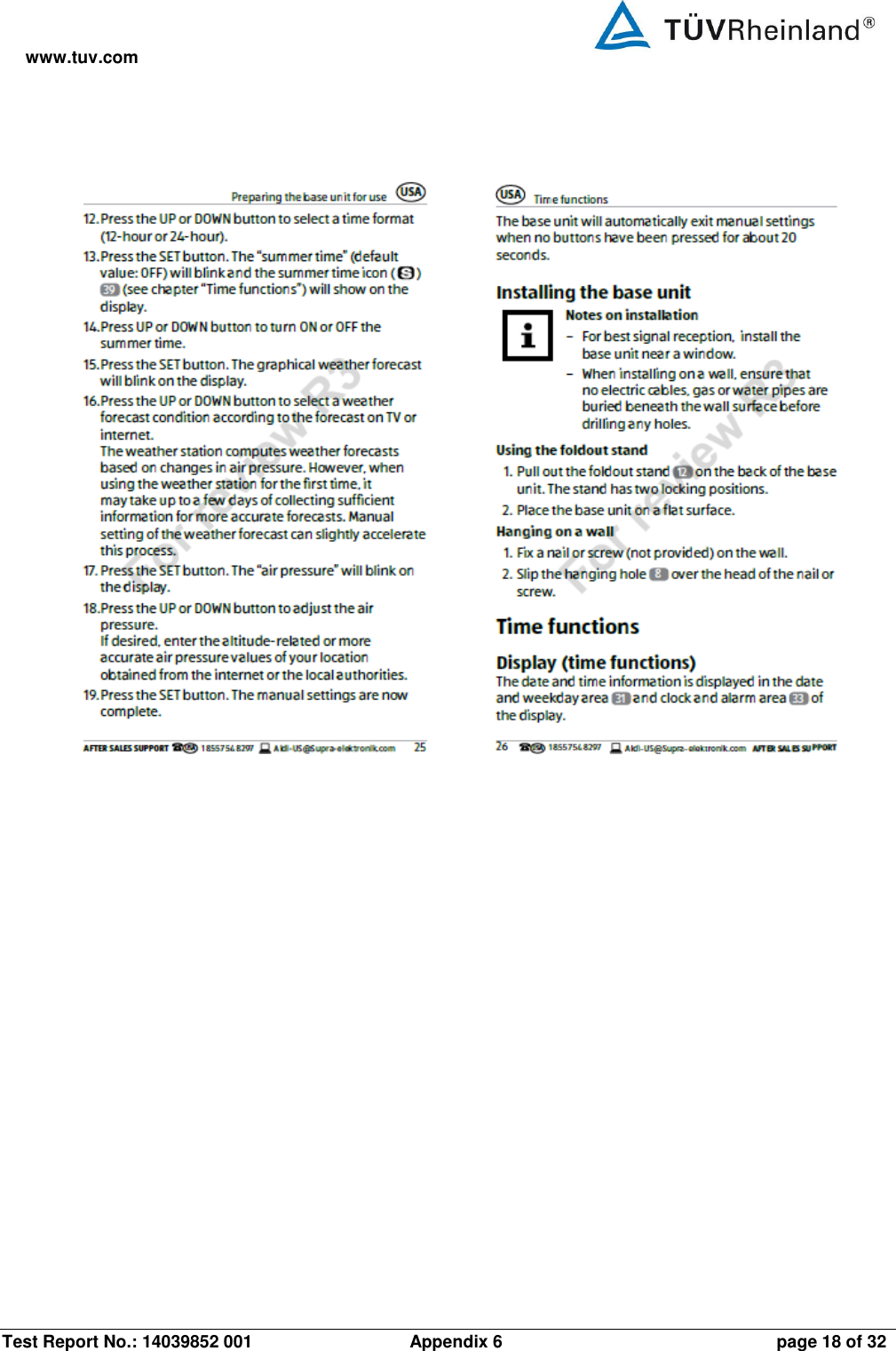 www.tuv.com Test Report No.: 14039852 001                 Appendix 6  page 18 of 32     