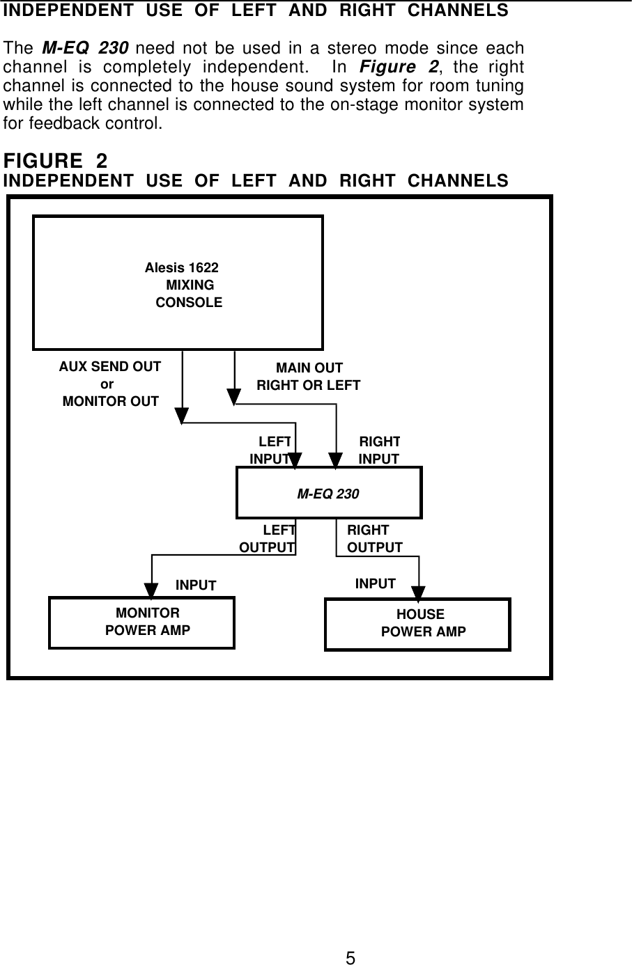 Page 5 of 11 - Alesis Alesis-M-Eq230-Users-Manual- M-EQ MANUAL  Alesis-m-eq230-users-manual