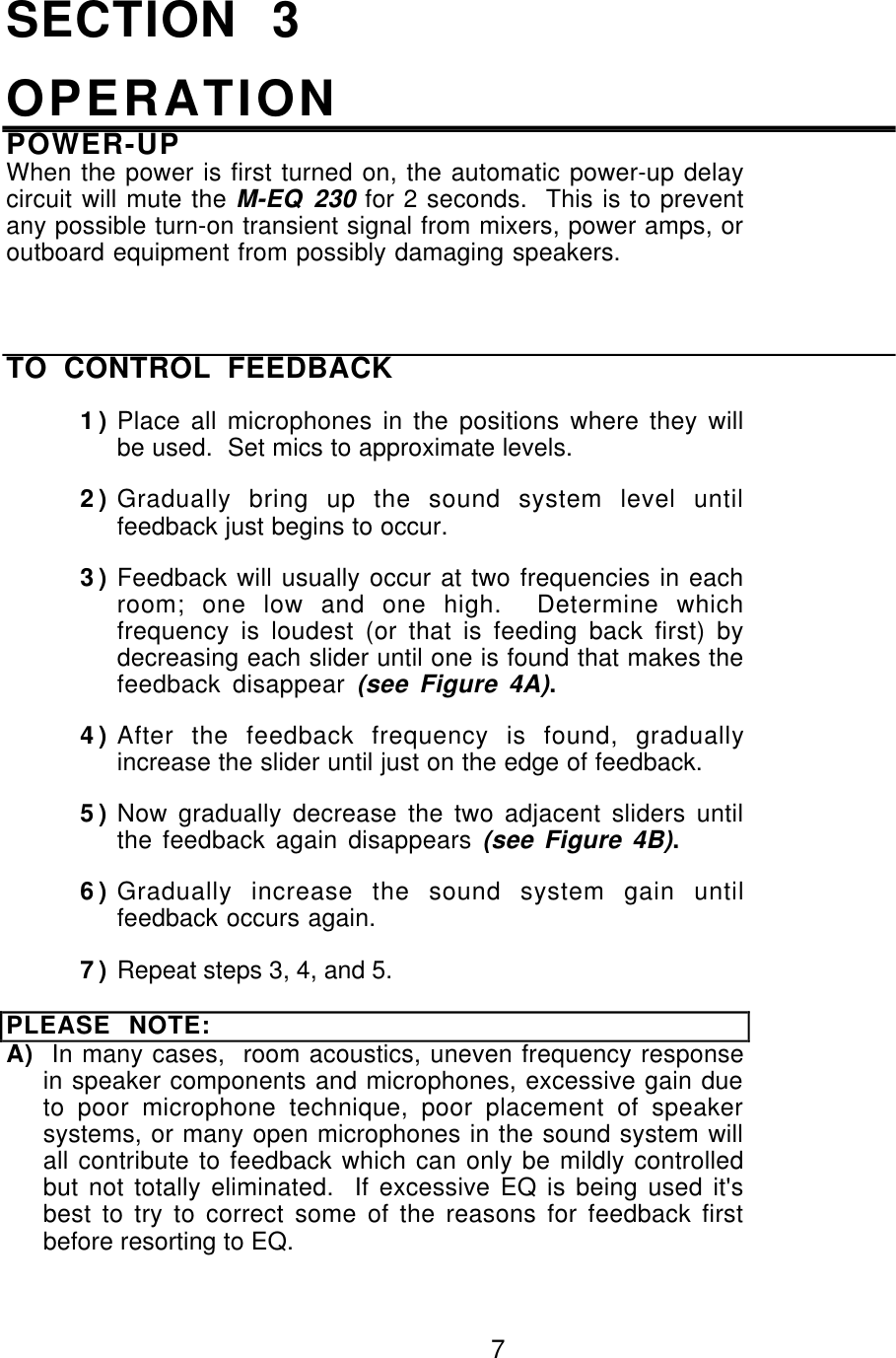 Page 7 of 11 - Alesis Alesis-M-Eq230-Users-Manual- M-EQ MANUAL  Alesis-m-eq230-users-manual