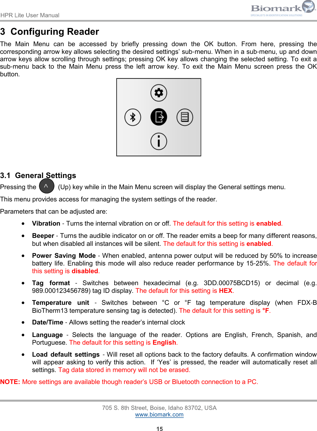 Page 15 of Allflex USA 30012 Handheld Pit Tag reader with Bluetooth function User Manual HPR Lite