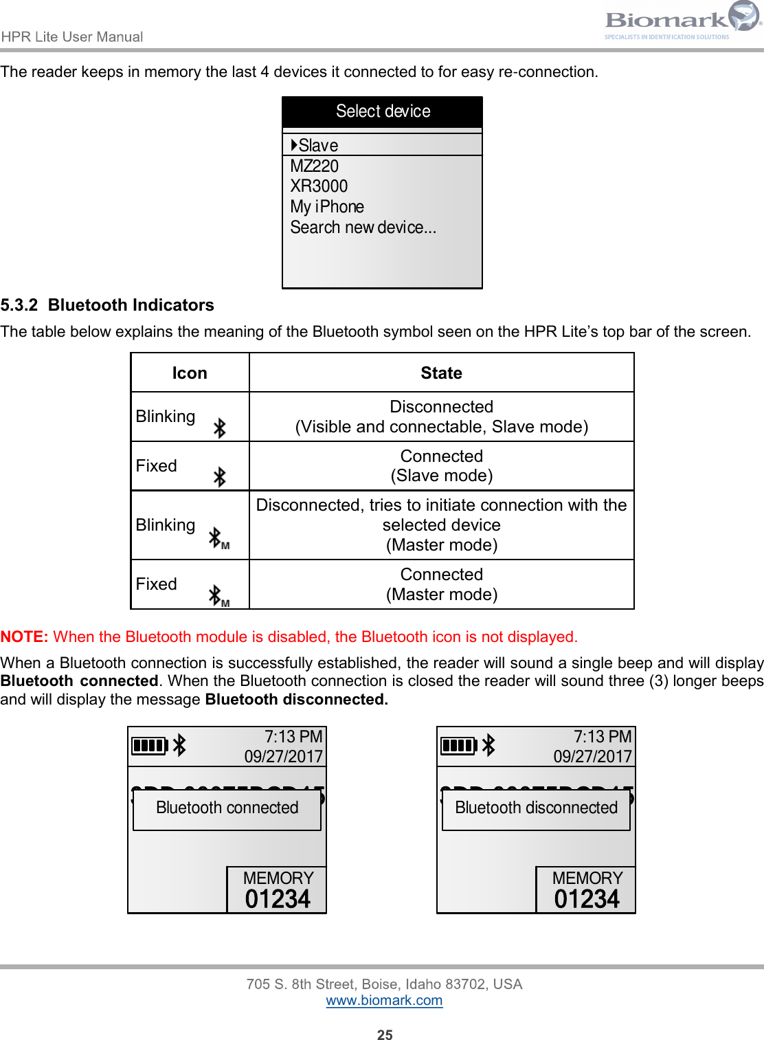 Page 25 of Allflex USA 30012 Handheld Pit Tag reader with Bluetooth function User Manual HPR Lite