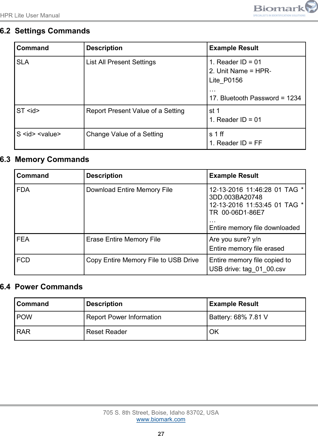 Page 27 of Allflex USA 30012 Handheld Pit Tag reader with Bluetooth function User Manual HPR Lite