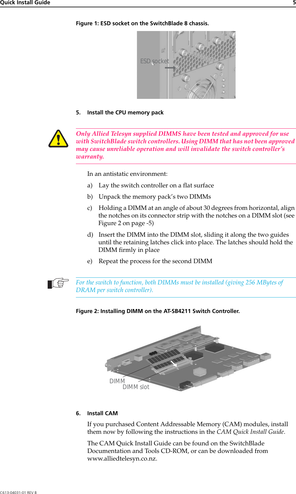 Page 5 of 12 - Allied-Telesis Allied-Telesis-Switch-Controller-Users-Manual- SwitchBlade Switch Controller Quick Install Guide  Allied-telesis-switch-controller-users-manual